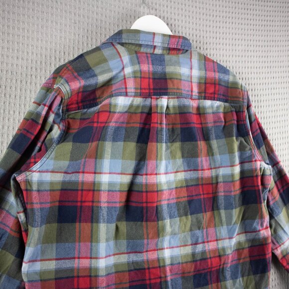 Eddie Bauer Flannel Longsleeve Button Up Mens Large - Picture 8 of 8